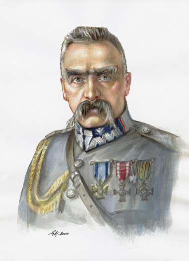 piłsudski na kasztance kolorowanka