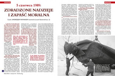 5 czerwca 1989: zdradzone nadzieje i zapaść moralna – druga część rozmowy Leszka Sosnowskiego z prof. Andrzejem Nowakiem o prawdziwym przebiegu wydarzeń z 1989 r. 