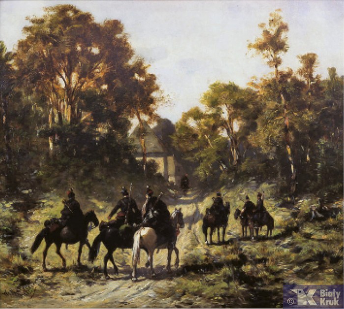 Władysław Aleksander Malecki (1836–1900), „Patrol powstańczy. Czaty”. Fot. MNW